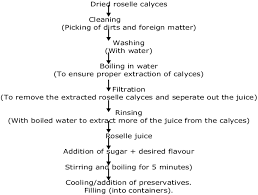 Flow Chart For The Production Of Zobo Beverage Download