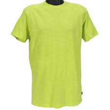 Details About Oakley Basic Tee Size L Large Mens Boys Plain Lightning Green Cotton T Shirt