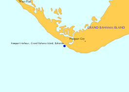 Locator Map Freeport Harbour Grand Bahama Island Bahamas