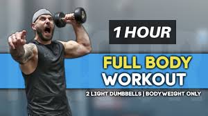 1 hour dumbbell full body workout at