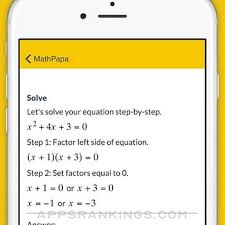 mathpapa algebra calculator app
