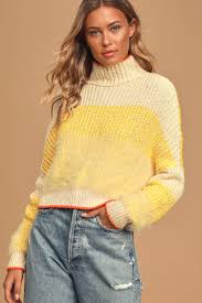 Free shipping and returns on women's yellow turtleneck sweaters at nordstrom.com. Free People Sunbrite Yellow Sweater Turtleneck Knit Sweater Lulus