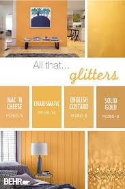 Colorfully Behr Yellow Accent Walls