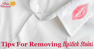 stain removal lipstick tips and hints