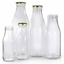 Clear Milk Shake Glass Bottles 200ml