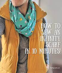 how to sew an infinity scarf in 10