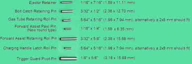 Ar 15 Roll Pin Sizes Overview Rifle Technical Brian
