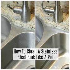 to clean a snless steel sink like