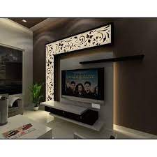 Wooden Modern Tv Wall Unit Laminate
