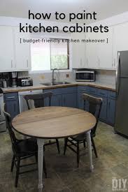 how to paint kitchen cabinets budget