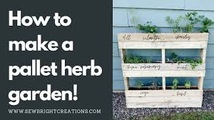 turn a pallet into a herb garden in one