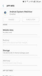 Hi, i cant do anything with my android system webview.do i need to force stop? Fix Out Samsung Android System Webview Disabled But Apps Crashing Try This