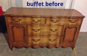You basically allow the sink to sit on the part of the dresser at the left side of the mirror. I Knew I Wanted To Turn This Buffet Into A Bathroom Vanity Hometalk