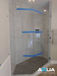 8ft frameless clear glass shower door