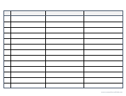 Printable Blank Table Sheets