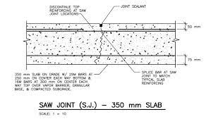 across sawcut contraction joints