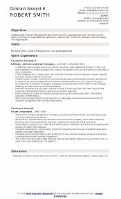Contract Analyst Resume Samples Qwikresume