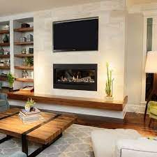 Houzz Raleigh Tv Above Fireplace Home