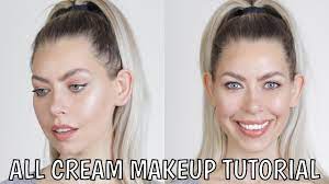 all cream makeup tutorial that lasts