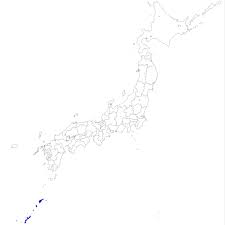無料の日本地図イラスト集 － 沖縄県「日本地図内の位置」