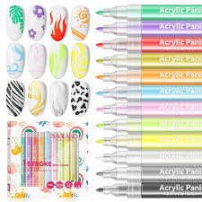 saviland 12 colors nail art pens set