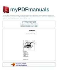 user manual rowenta de880 my pdf manuals