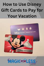 use disney gift cards to pay for vacation