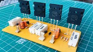 Low cost audio amplifier circuit we can build at your home the free pcb layout and the pcb. 100 Watt 2sc5200 2sa1943 Amplifier Circuit Diagram Pcb Tesckt