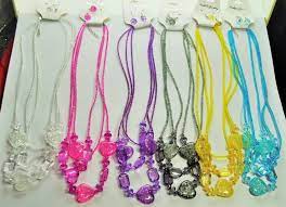 lot of 6 12 summer color necklace set
