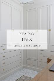 ikea pax hack for builtin closet look