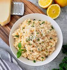lemon and piave dop cheese risotto
