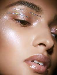 glitter makeup editorial full