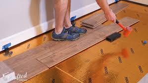 Installing laminate flooring in unsquare rooms is remarkably easy, since most systems today are floating floors that don't require glue or nails. Installing Laminate Flooring For The First Time Crafted Workshop