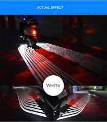 Us 19 41 22 Off Motorcycle Led Decorative Lights Angel Wing Welcome Light Blanket Signal Warning Atmophere Lamp Waterproof Carpet Lights Ghost On