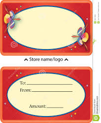 Gift Card Certificate Stock Illustration Illustration Of