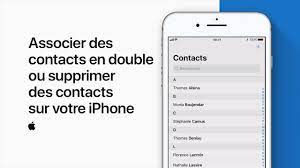 Associer des contacts en double ou supprimer des contacts sur votre iPhone  — Assistance Apple - YouTube