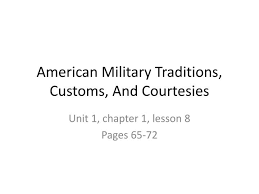 Sample Presentation   Customs  Courtesies  and Traditions   CAPE word essay on accountability in the army essays