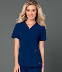 Details About Smitten Rock Goddess Scrub Top Navy Blue Style S101002 New Free Ship