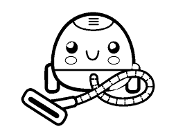 This vacuum cleaner (coloring page) clipart is great to illustrate your teaching materials. Vacuum Cleaner Coloring Page Coloringcrew Com