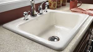 install a cast iron sink
