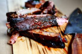 ribs with red wine barbecue sauce