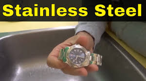 how to clean a stainless steel watch