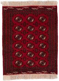 vine fine turkmen bokhara wool rug