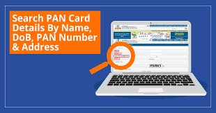 pan card search by name dob pan and