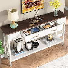 Extra Long Console Table With Storage