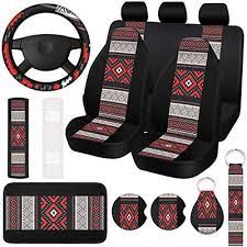 Fiada 15 Pcs Aztec Car Seat Covers