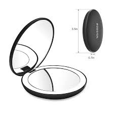 10x magnification compact mirror