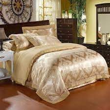 luxury jacquard and cotton bedding set