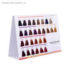 be folded silky hair color swatch chart