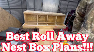 best diy roll away nest box plans